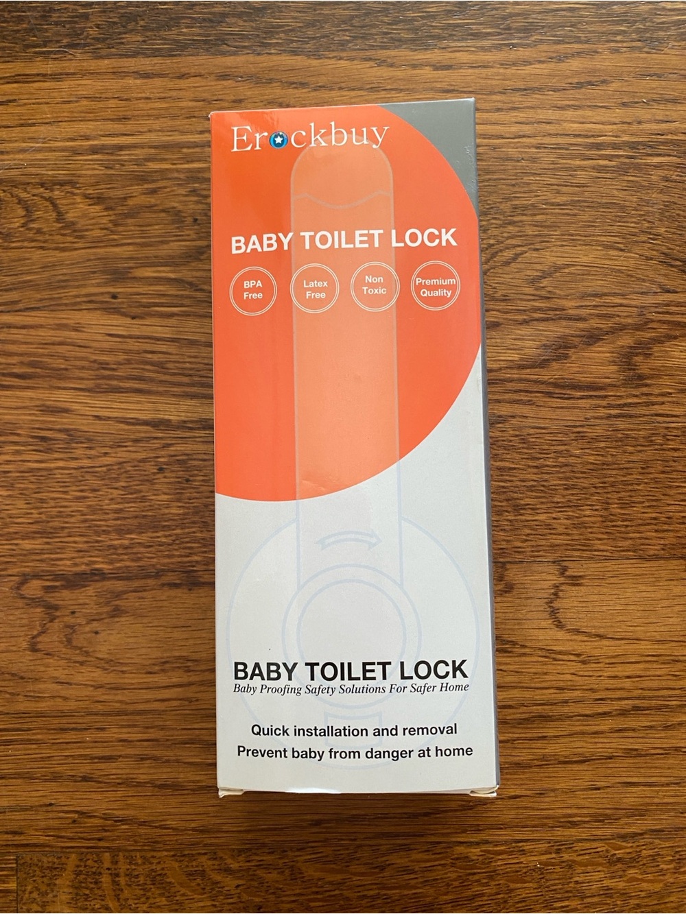 NEW Baby Toilet Lock 2-pack, White and Gray, never used